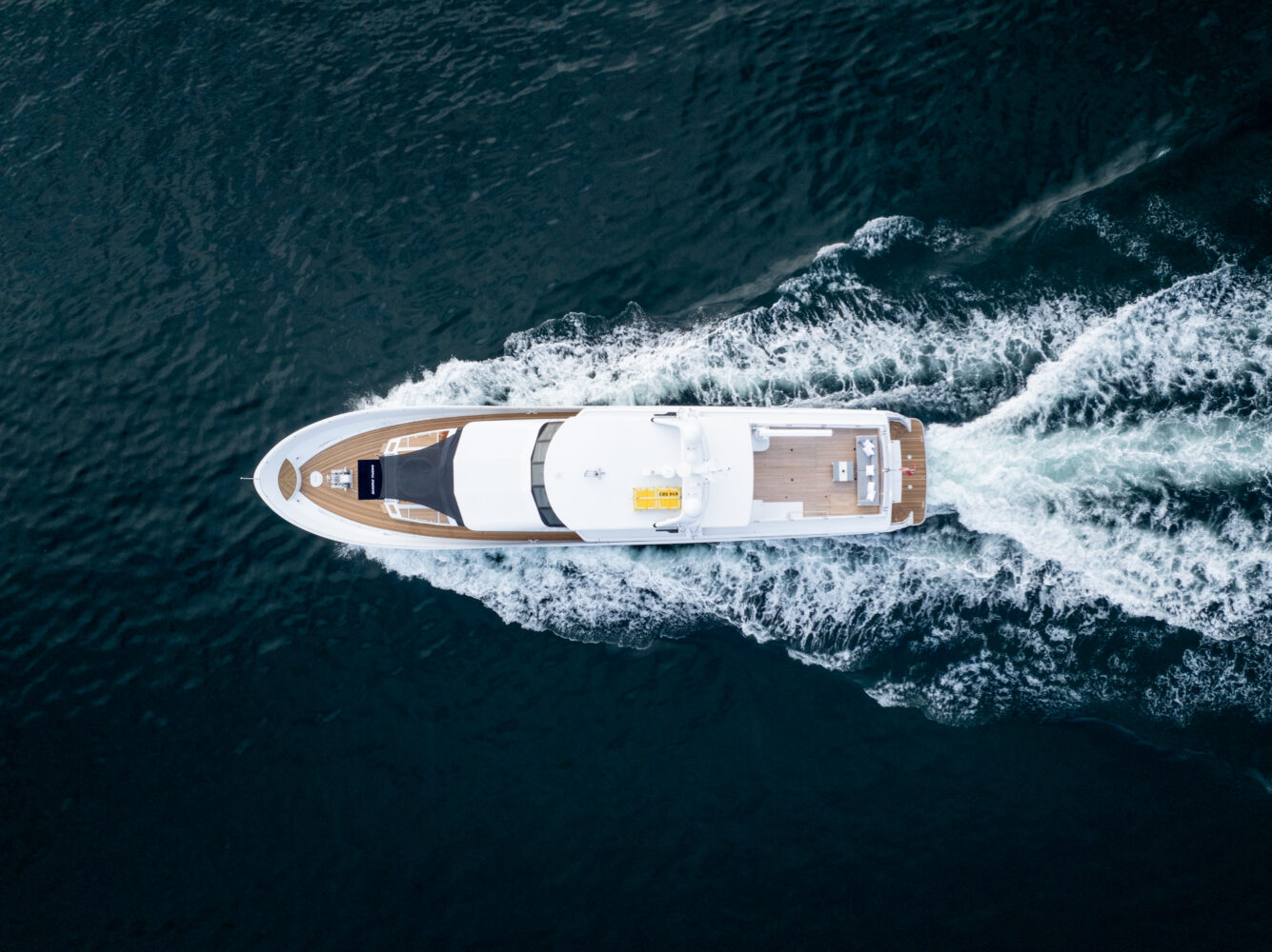 yacht deep blue water arial view yacht deep blue water arial view
